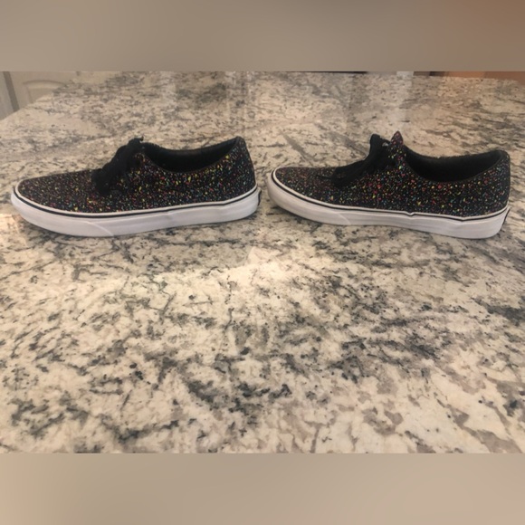 Vans Classic Tennis Shoes Unisex Black Multicolor Mens Size 8.5 Womens Size 10 - Picture 5 of 13